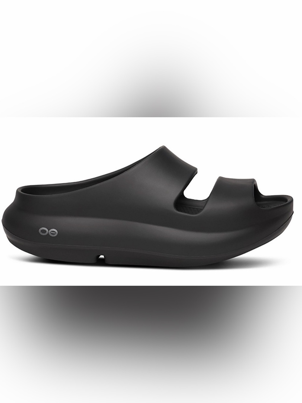 Oofos Ooyea Womens Black Slide On Sandals(Women’s 9)